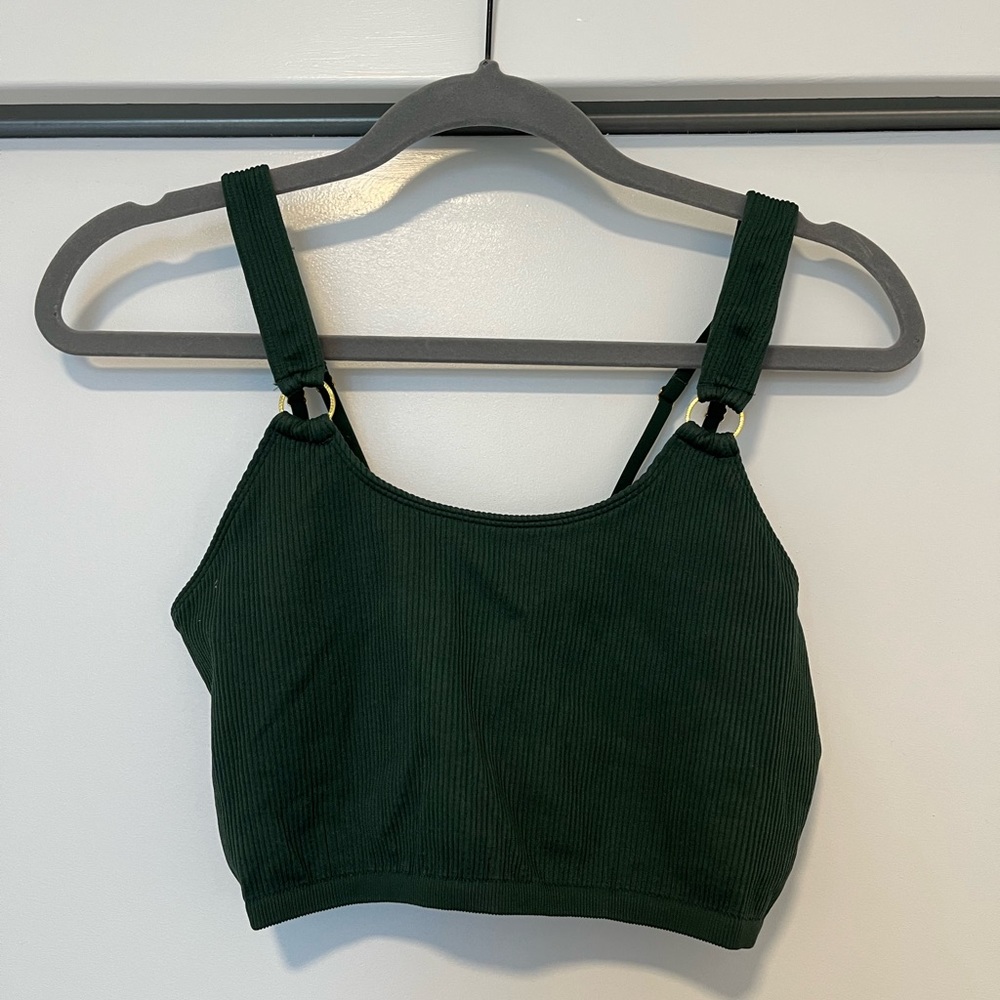 Forest Green Aerie Crop Bra